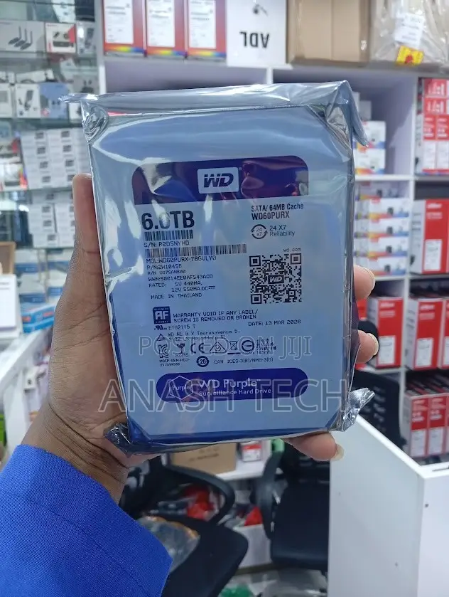 WD 6TB Hard Disk Drive for Data Storage