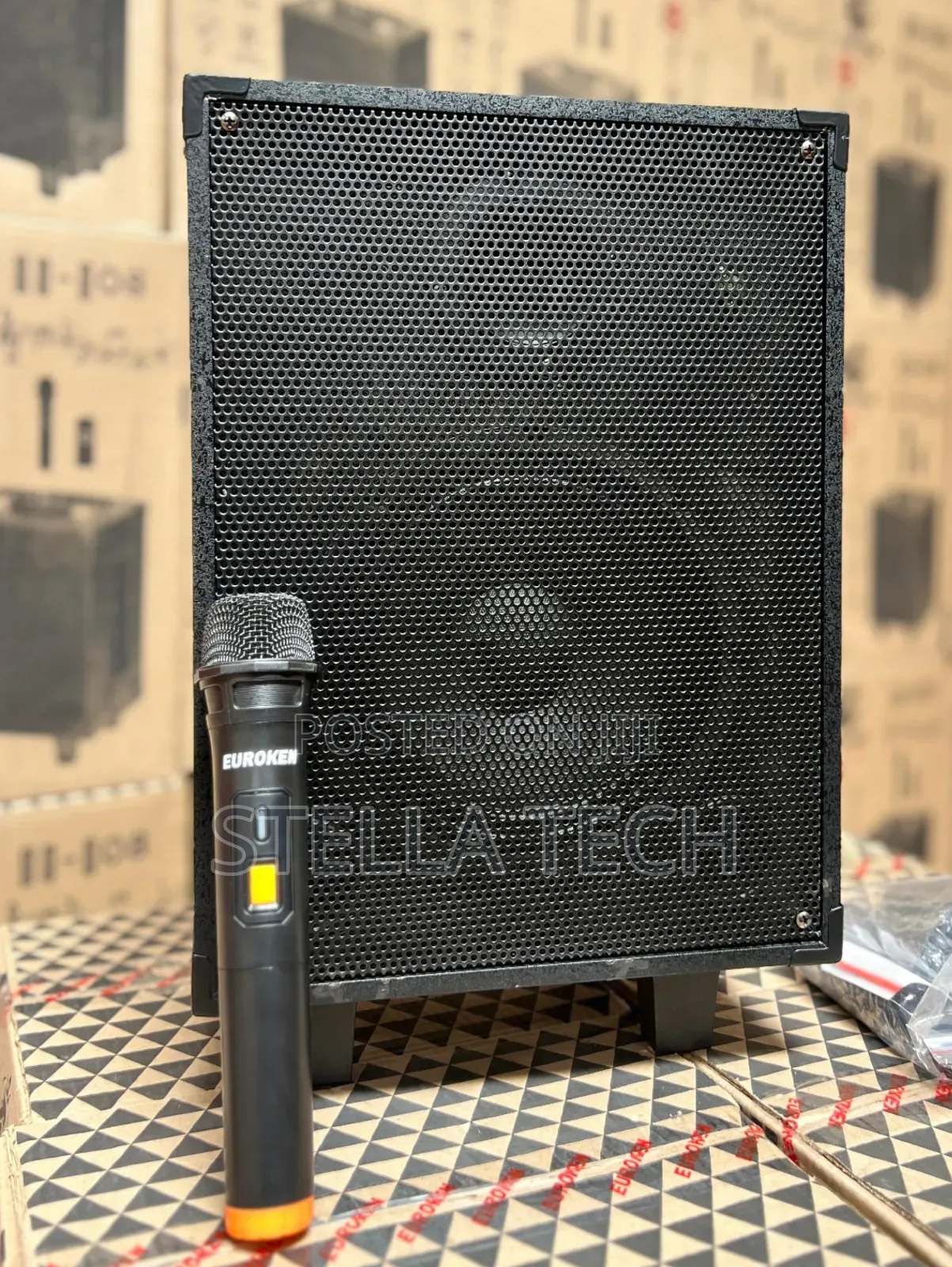 Euroken 8 Inches Rechargeable Trolley Speaker