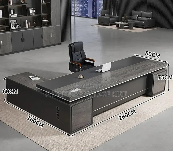 Office Desk; L-Shaped Executive Desk 1600mm