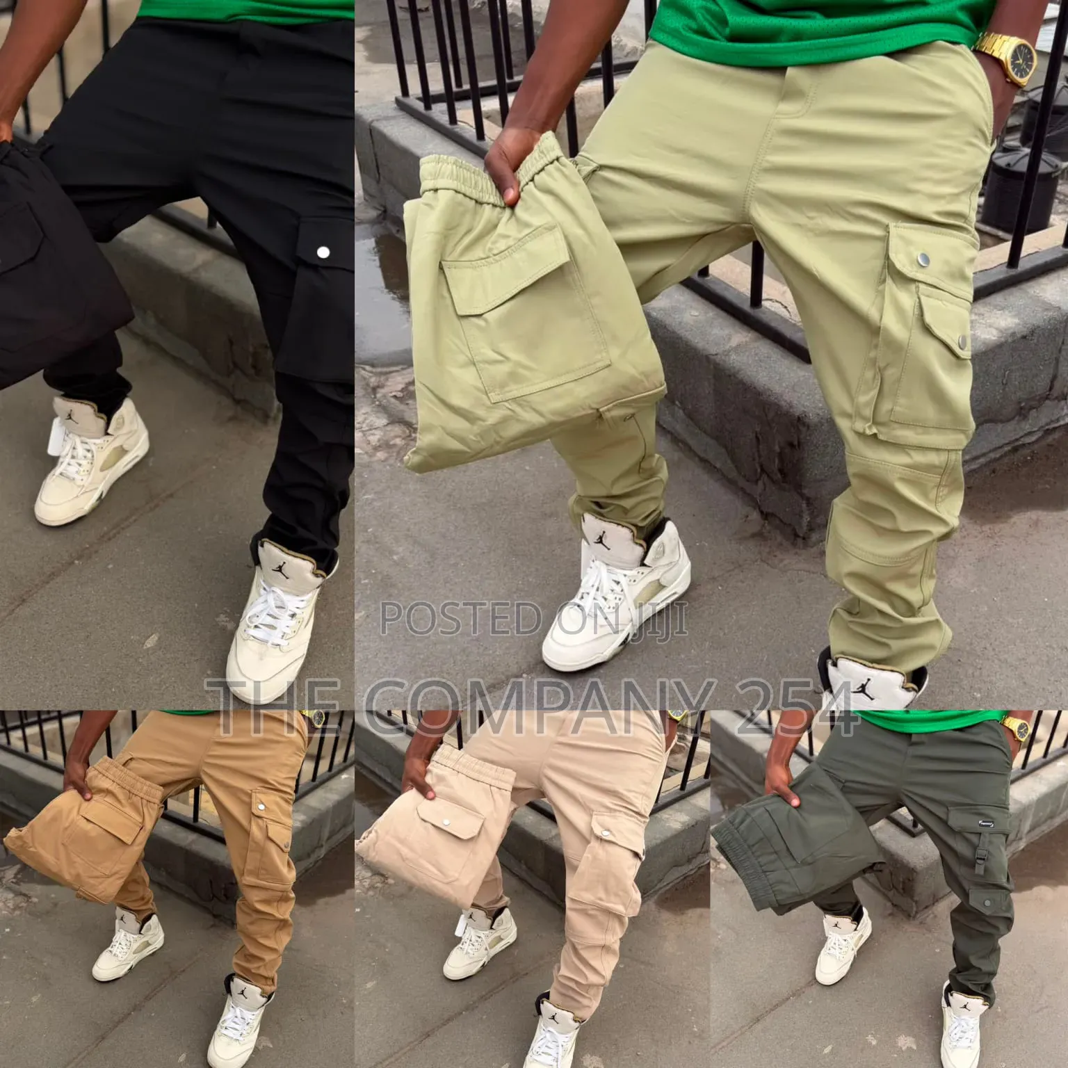 Quality Casual Unisex Side Pocket Cargo Plain Trouser Pants Available