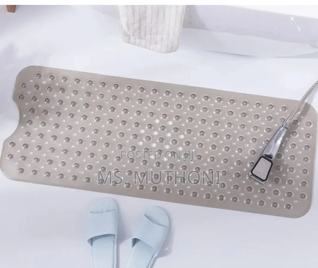 Extra Long Rectangular Non-Slip Shower and Bathtub Mats W/Suction Cups