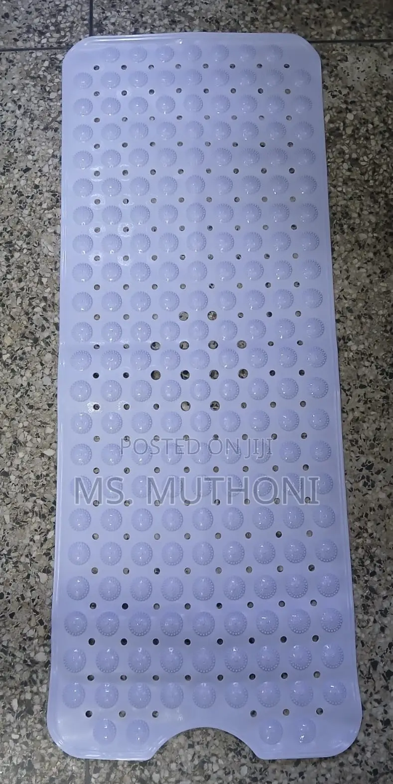 Extra Long Rectangular Non-Slip Shower and Bathtub Mats W/Suction Cups