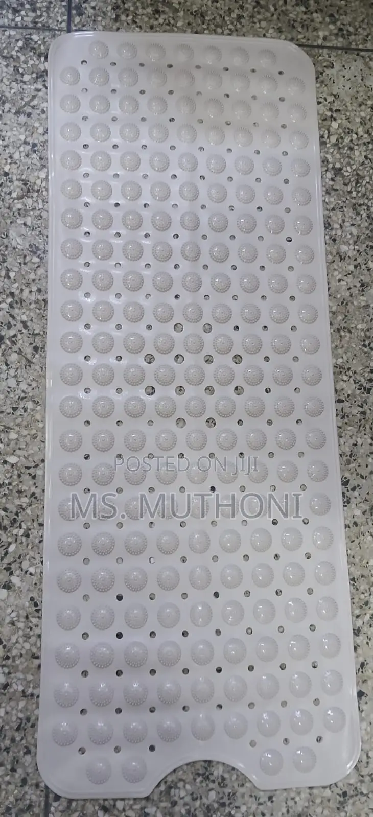 Extra Long Rectangular Non-Slip Shower and Bathtub Mats W/Suction Cups