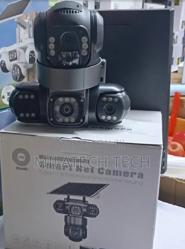 Triple Lens 4G Solar Camera With Two-Way Audio Siren