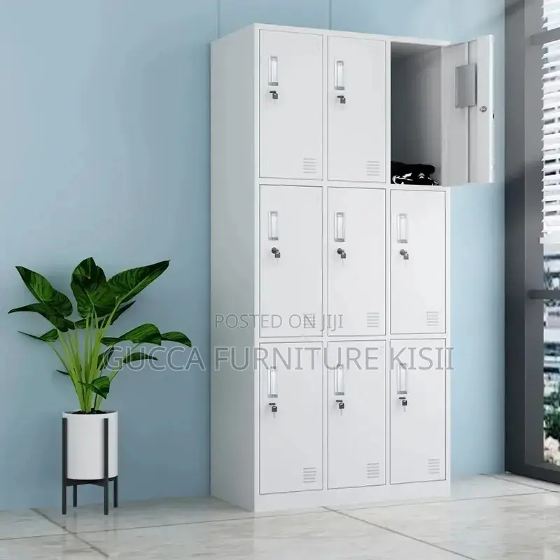 Storage Cabinet; 9-Locker Company Employees Cabinet