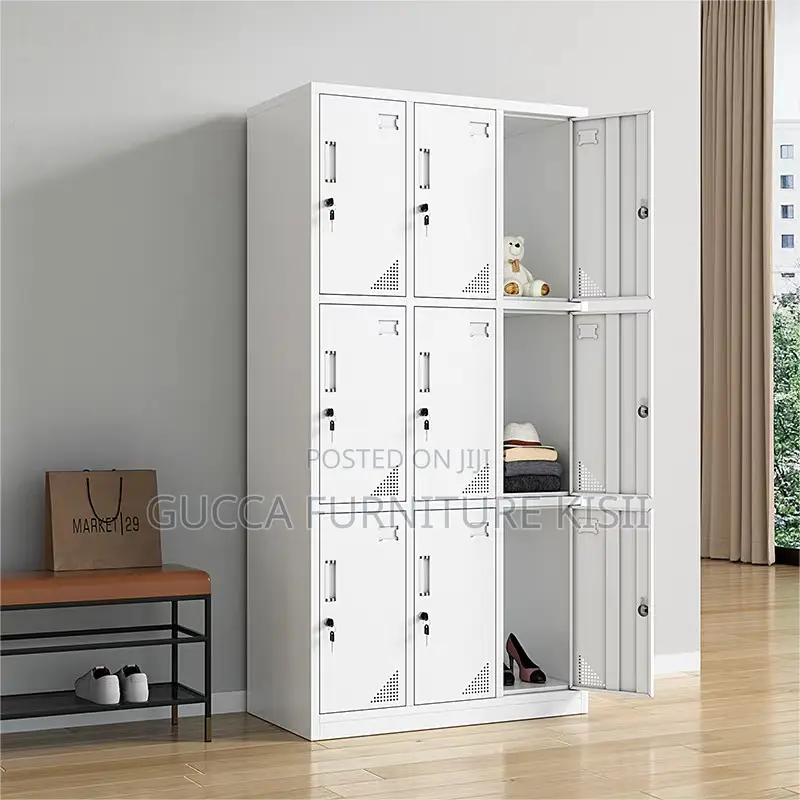 Storage Cabinet; 9-Locker Company Employees Cabinet