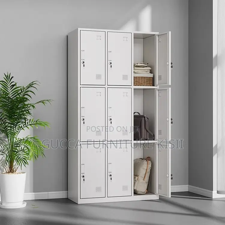 Storage Cabinet; 9-Locker Company Employees Cabinet