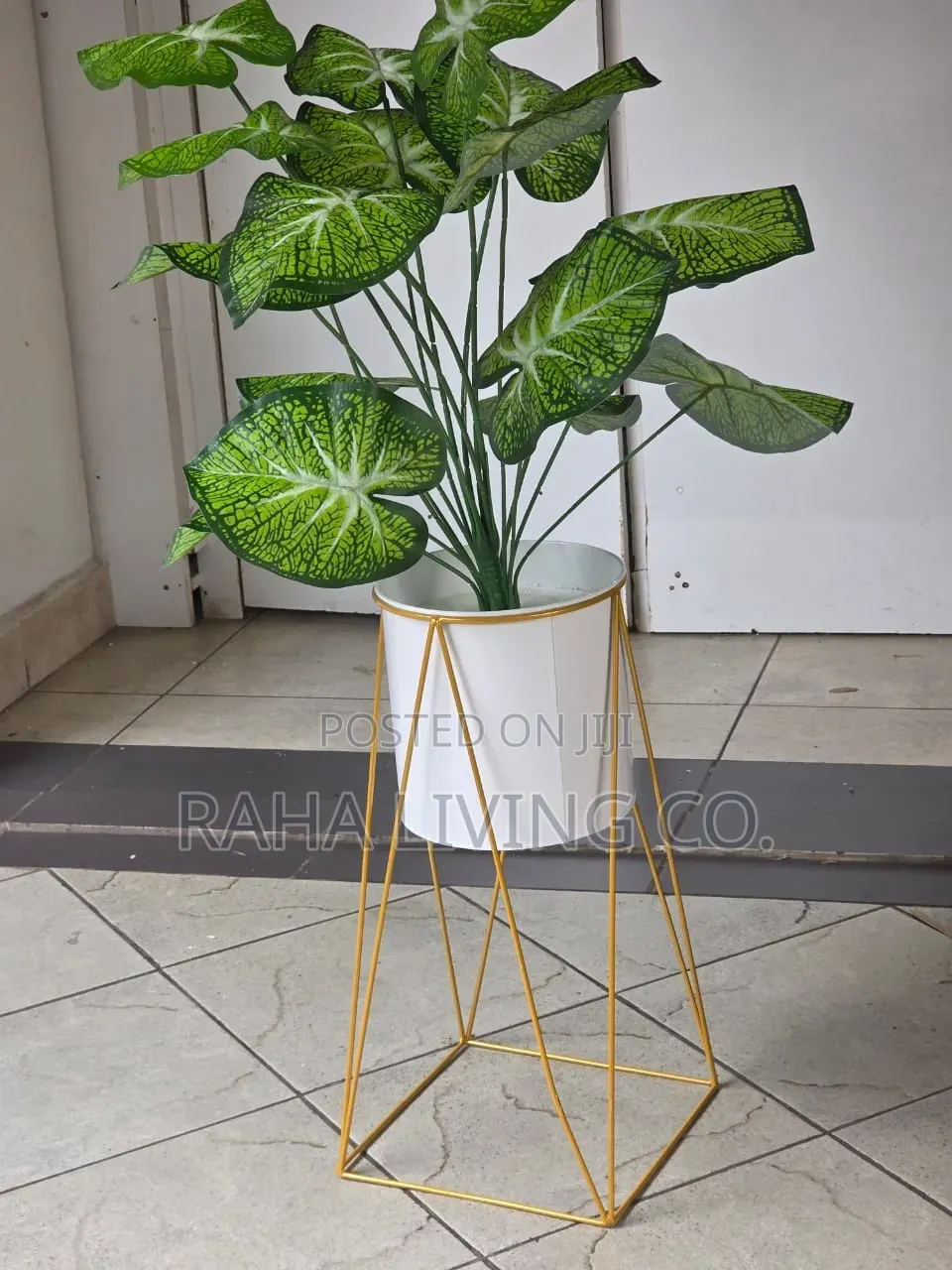 Modern Iron Art Flower Pot | Floor Standing | 56x21x30cm