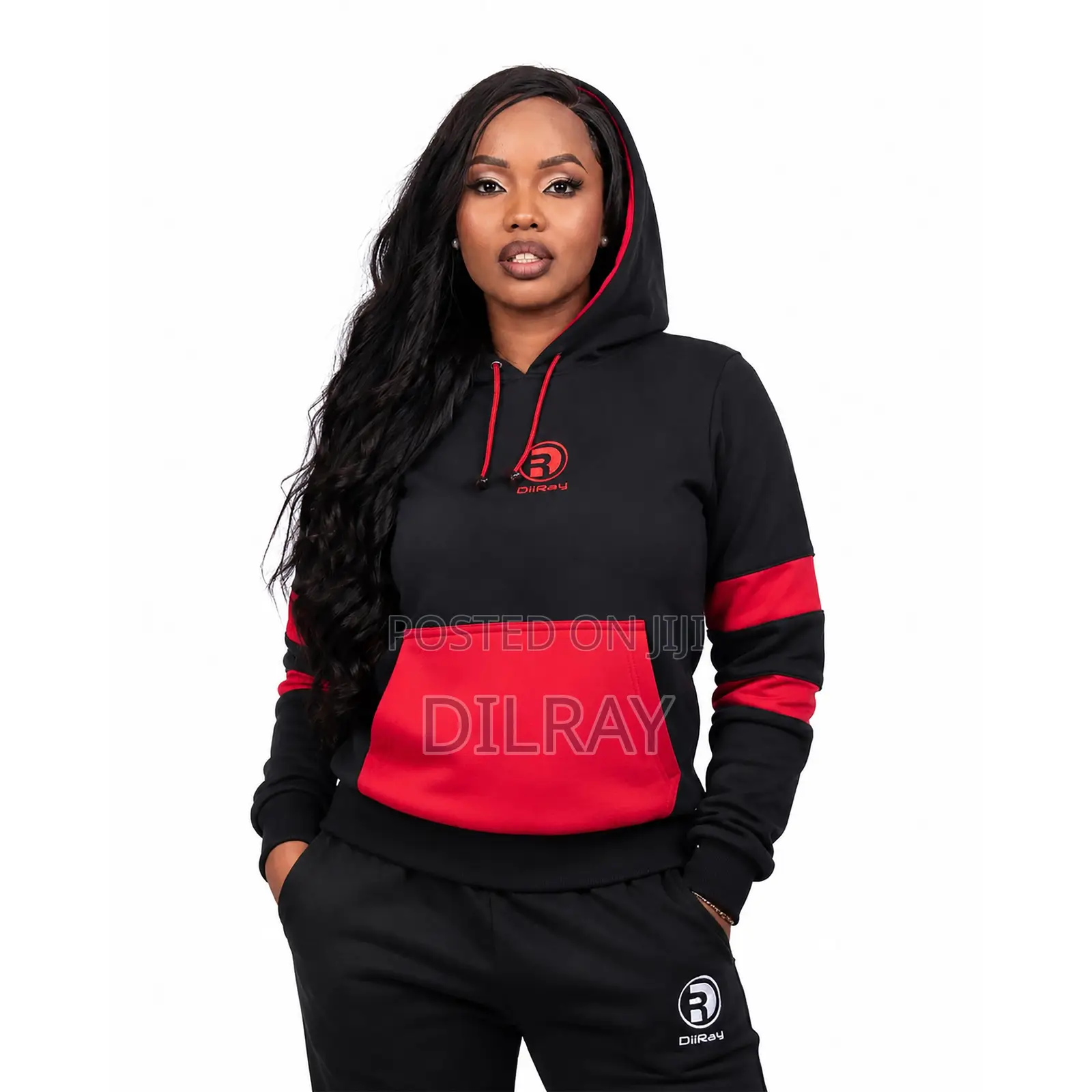 Black Red Hoodie
