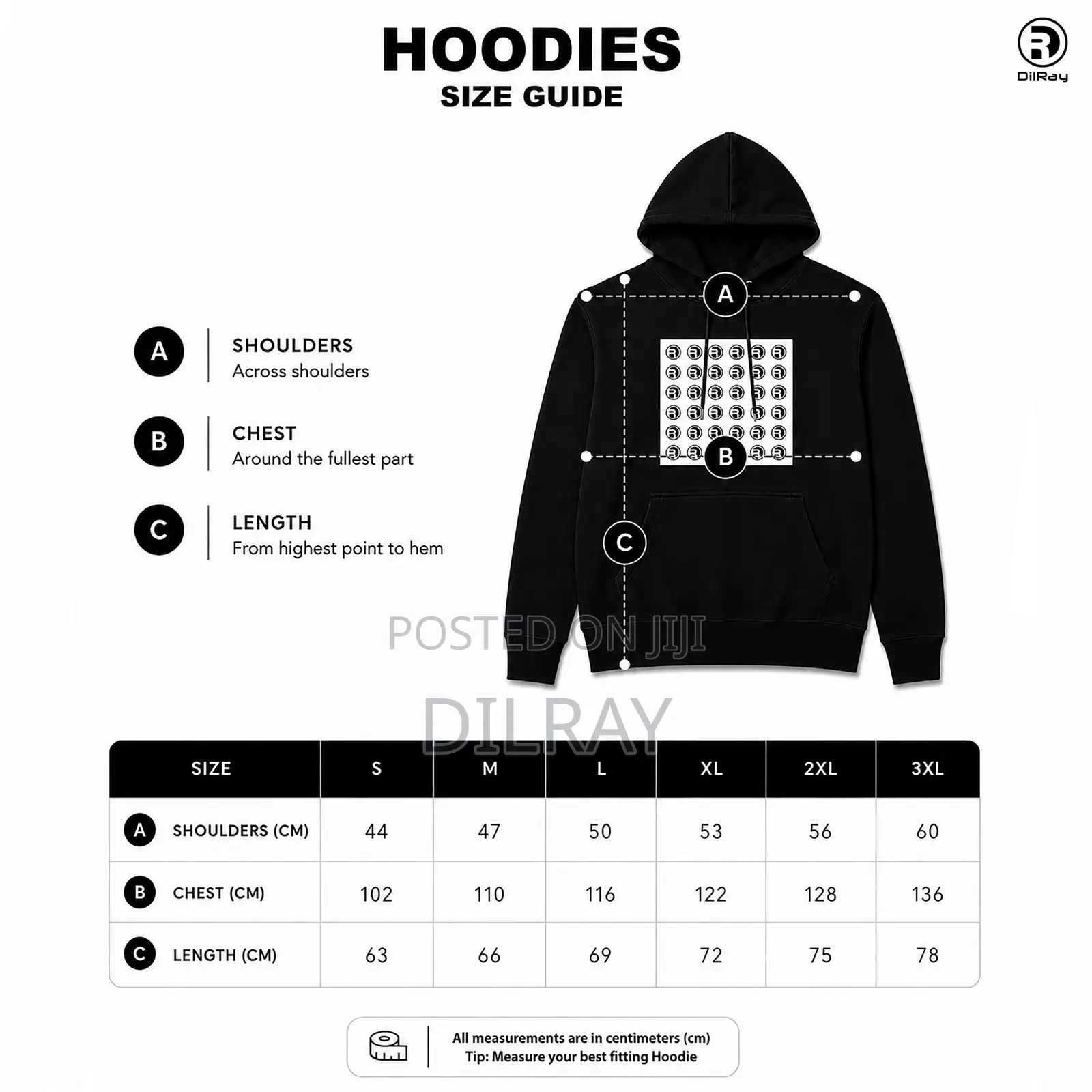 Black Square Hoodie
