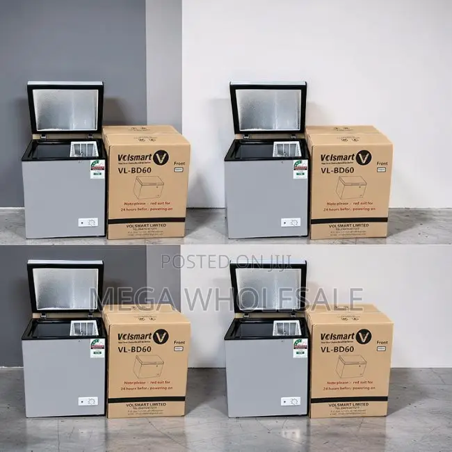 Powerful Energy-Saving 60L Litre Volsmart Chest Freezer Deep Freezers