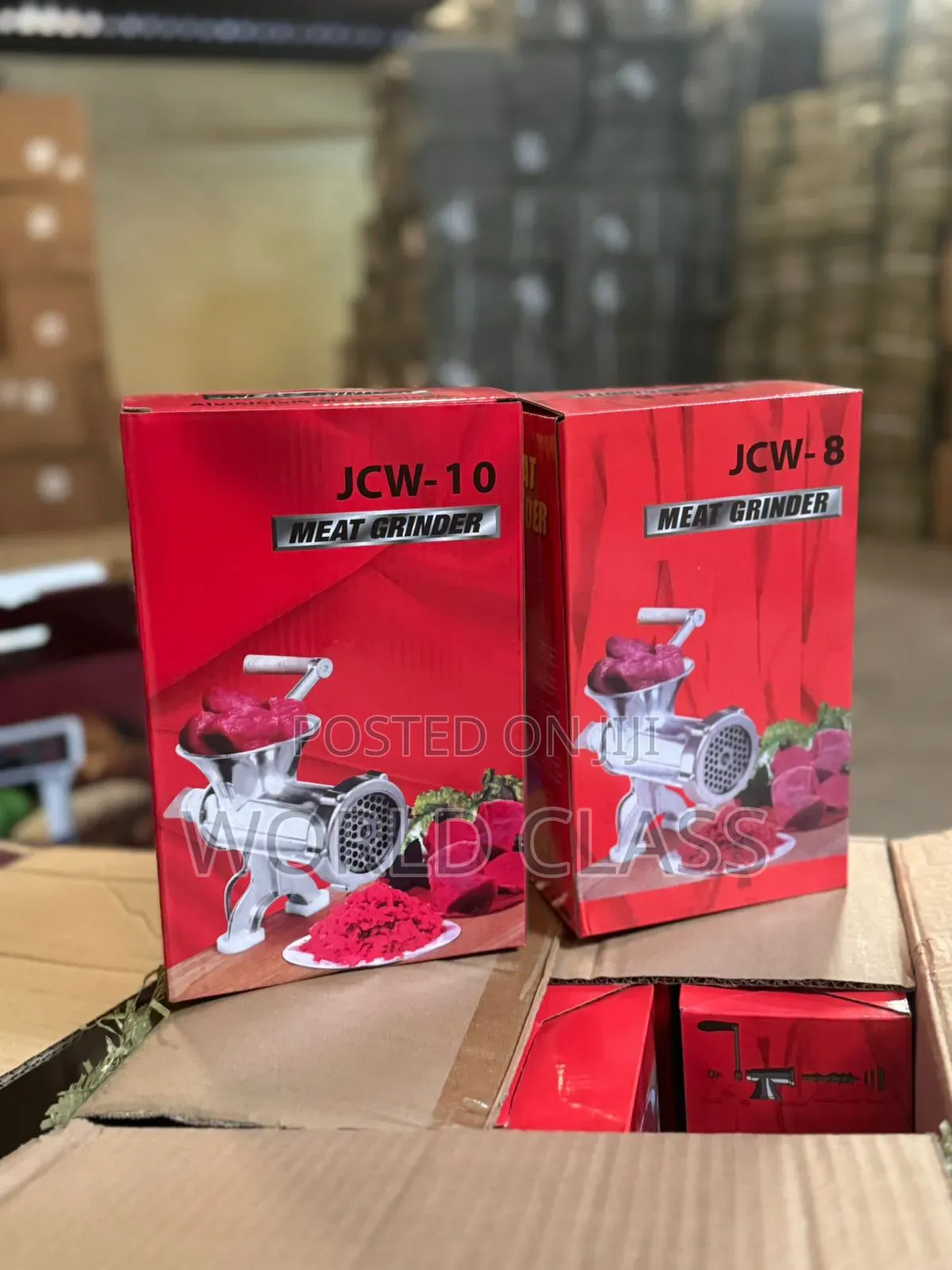 JCW-10 Manual Meat Grinder - Aluminum Alloy Hand Crank Food Mincer