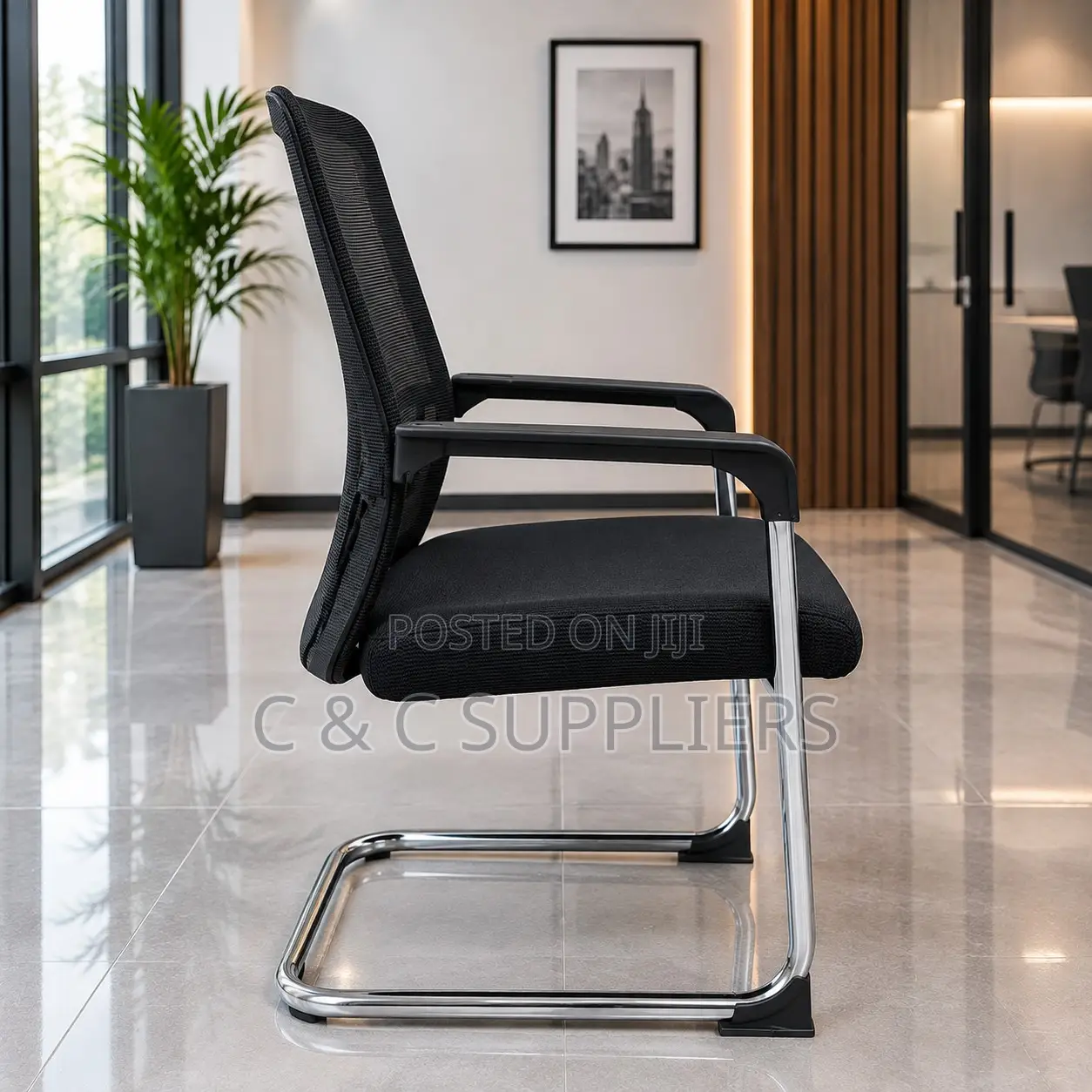 Ergonomic Mid Back Visitors Seat.