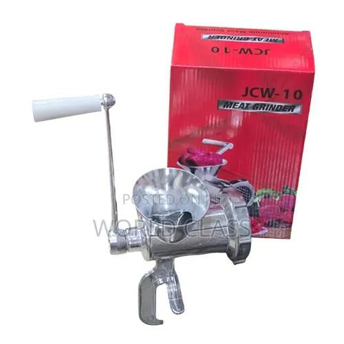 JCW-10 Manual Meat Grinder - Aluminum Alloy Hand Crank Food Mincer