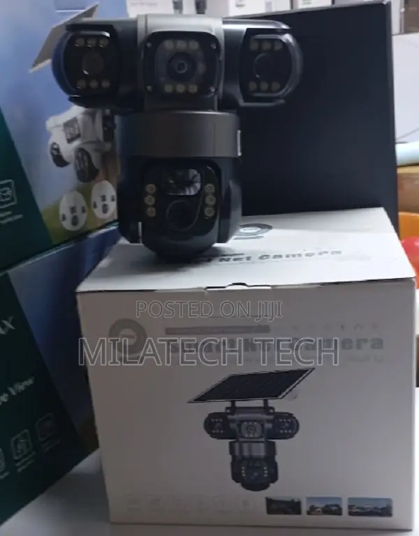 Triple Lens Solar PTZ Camera 4G SIM Card CCTV