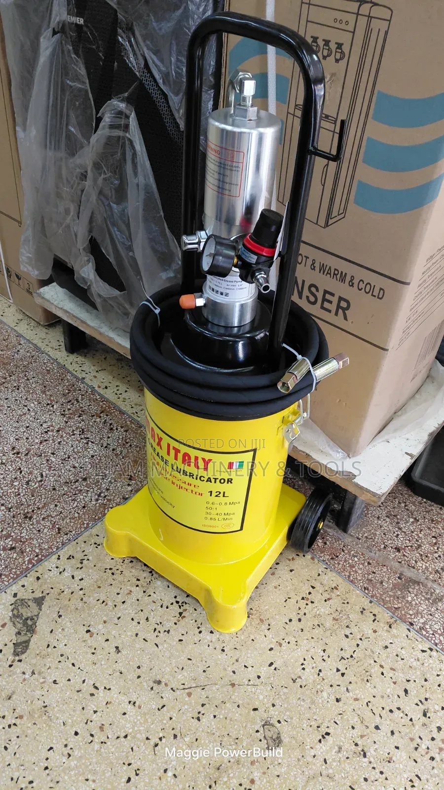 12L Kmax Italy Pneumatic High-Pressure Grease Lubricator