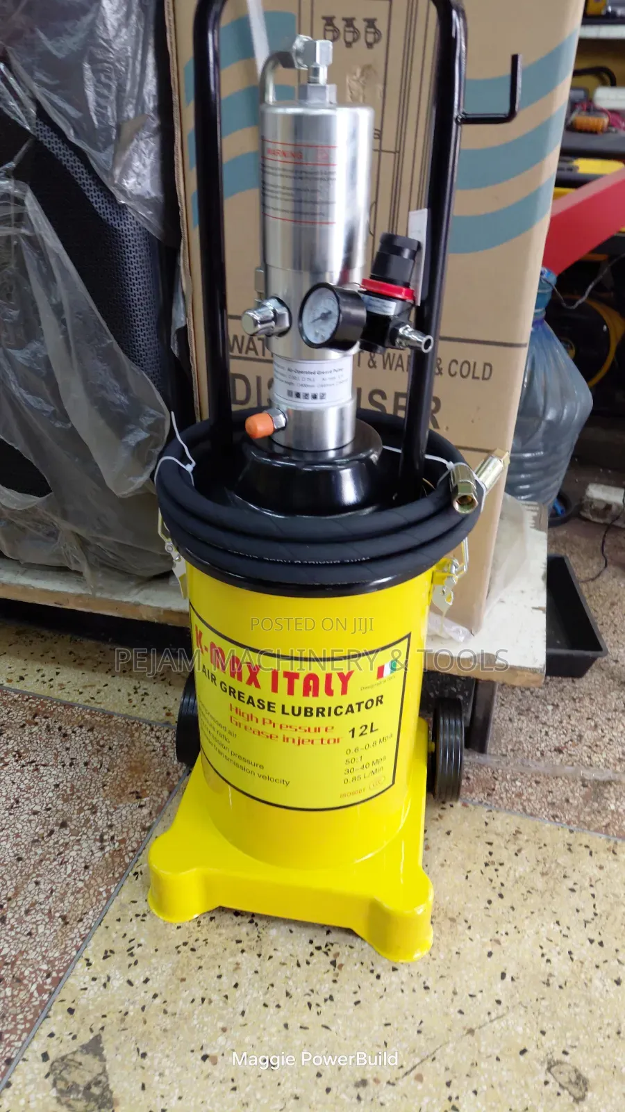 12L Kmax Italy Pneumatic High-Pressure Grease Lubricator