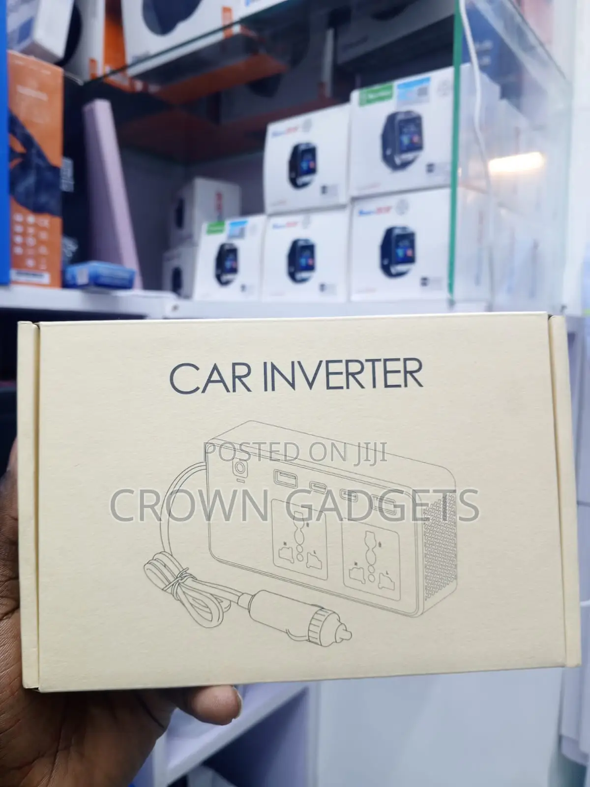 Portable 200W Car Inverter With Dual AC USB Charging Ports