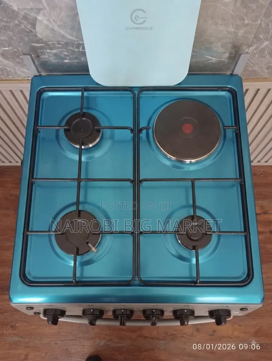Eurochef Free Standing 3 Gas Burner +1 Electric Cooker Electric Oven