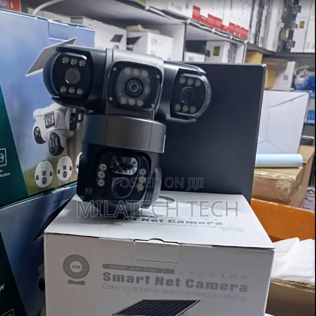 Triple Lens 4G SIM Card Solar Security Camera