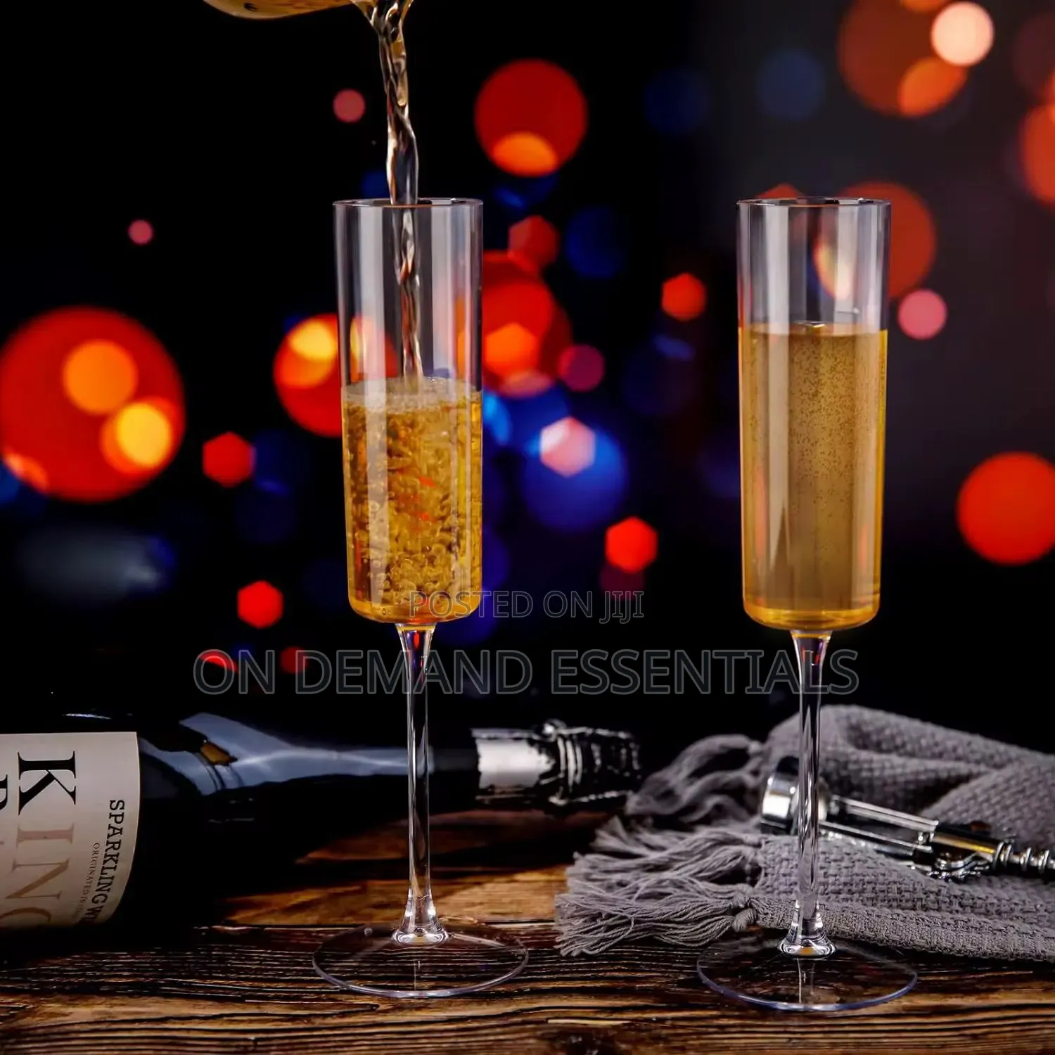 Elegant Crystal Champagne Glasses