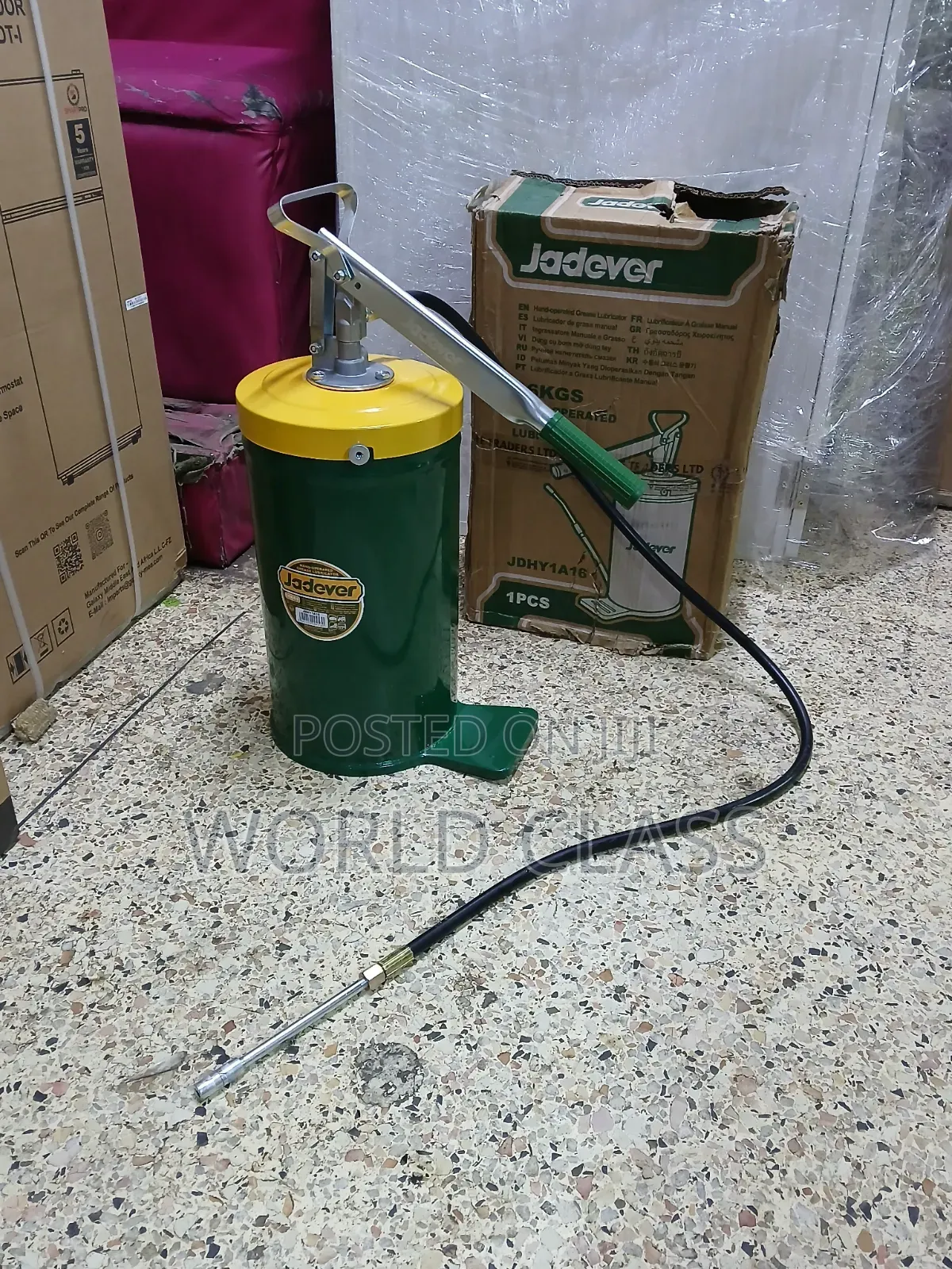 Jadever 16KG Hand-Operated Grease Lubricator
