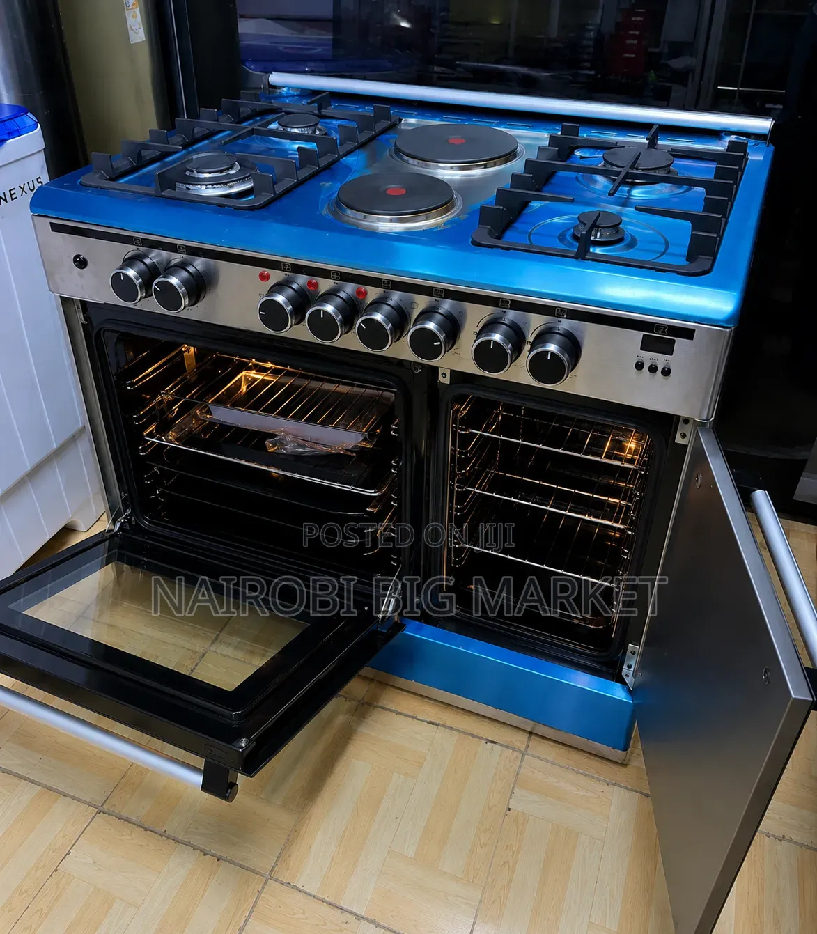 60*90 Haier 4+2 Standing Cooker With Gas Compartment and Sensor
