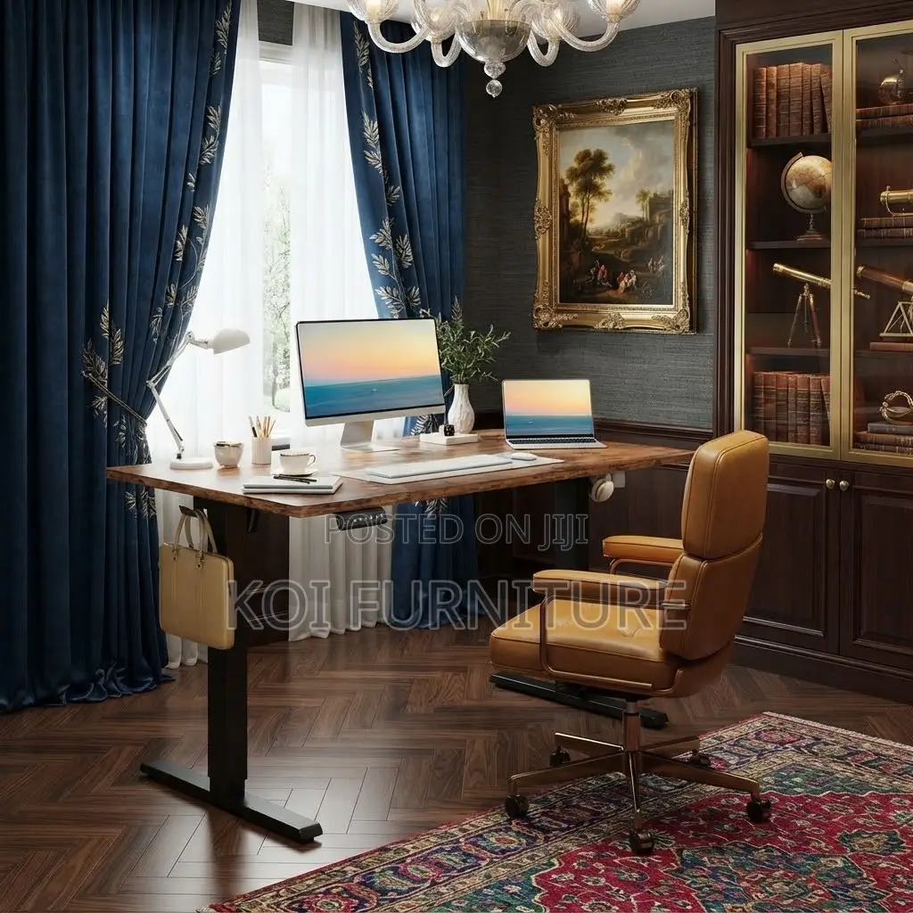 Office Desk; 1.2 Meters Electric Adjustable Koi Modern Gaming Desk
