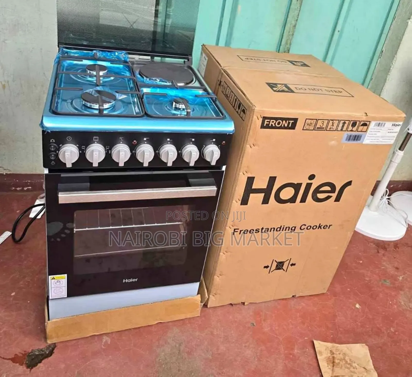 Haier 50*60 3Gas + 1Electric Cooker With Electric Oven