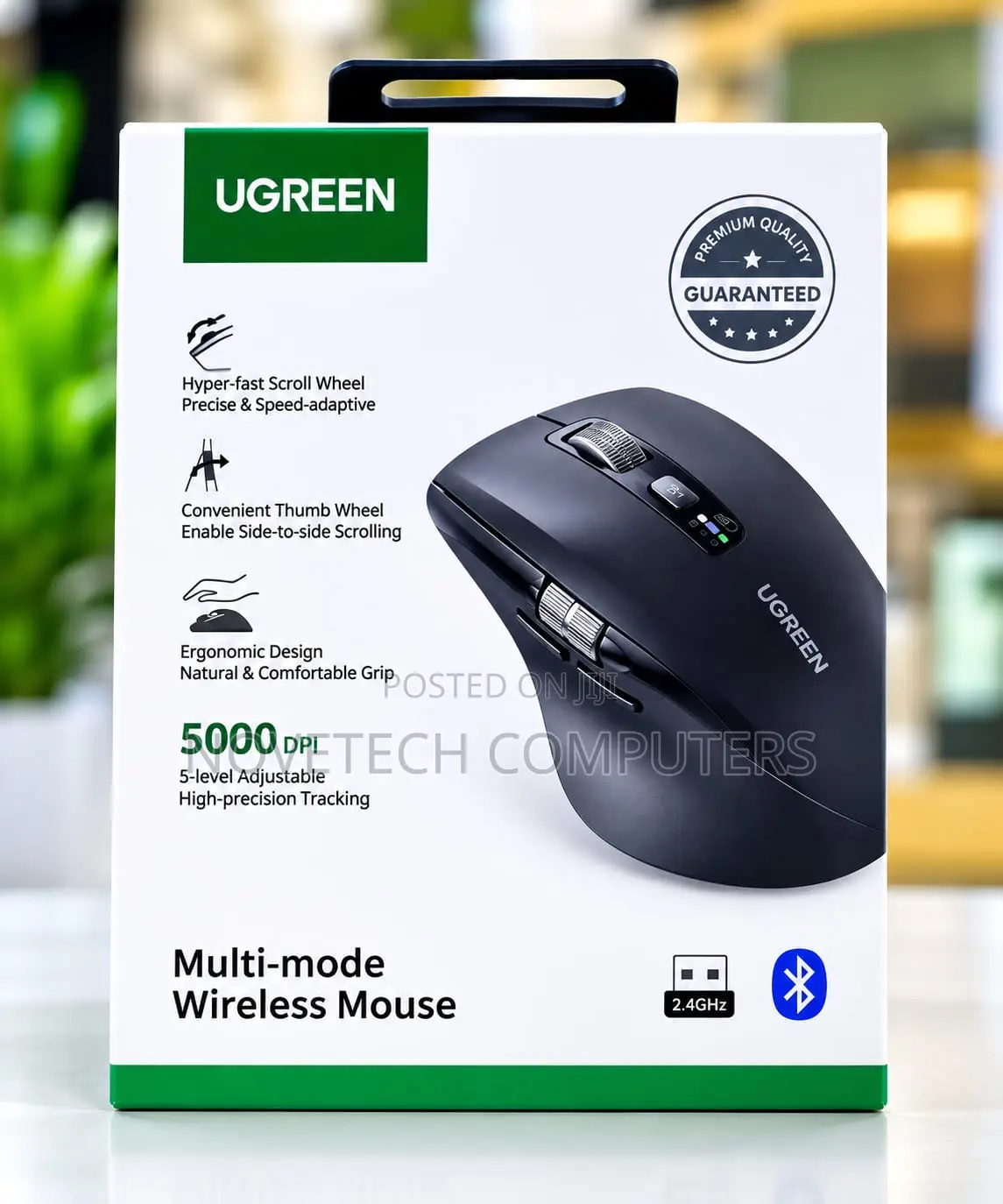 UGREEN M751 Thumb Wheel Side Scrolling Multi-Mode Wireless Mouse