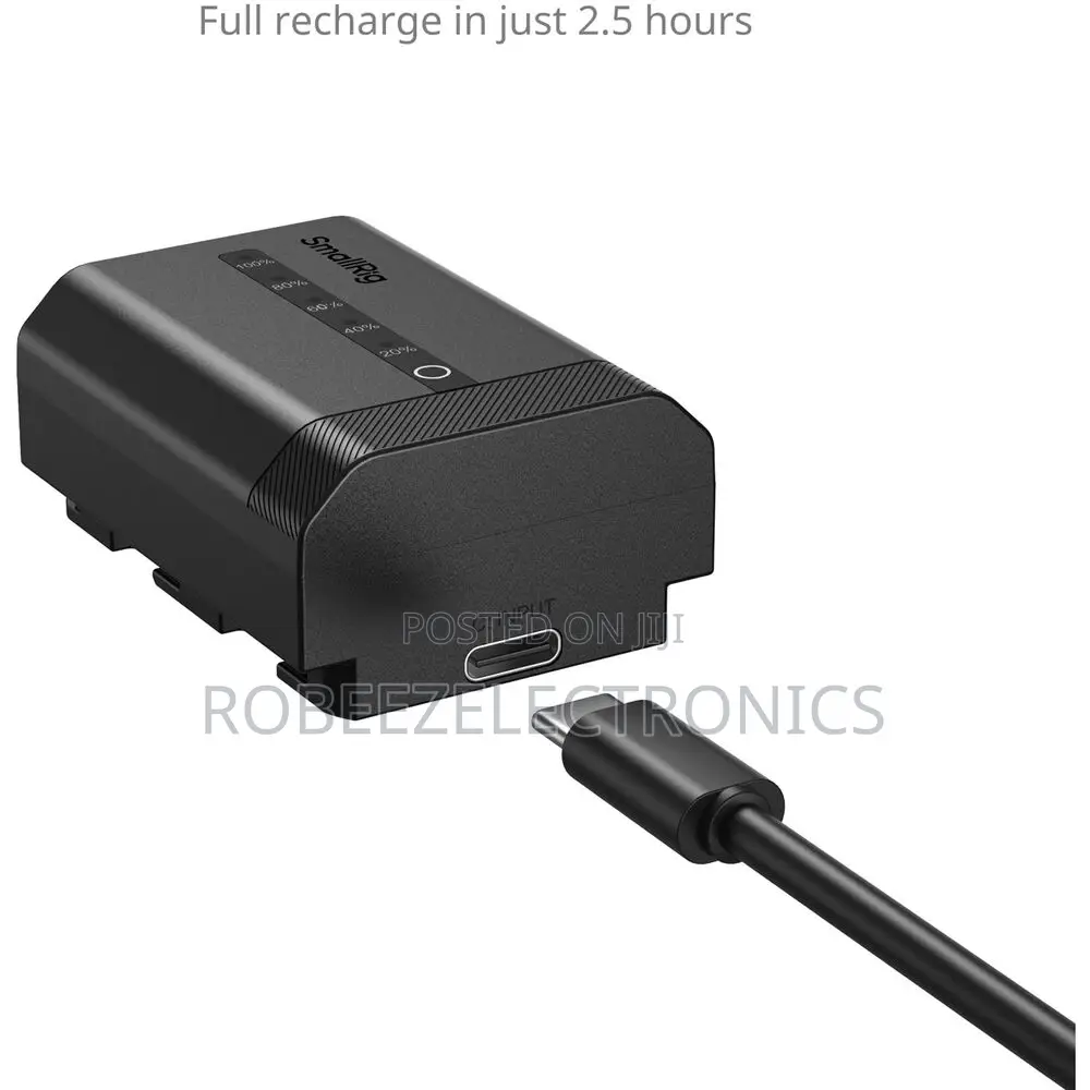 SmallRig NP-FZ100 USB-C Battery With Power Display (2600mAh, #5297)