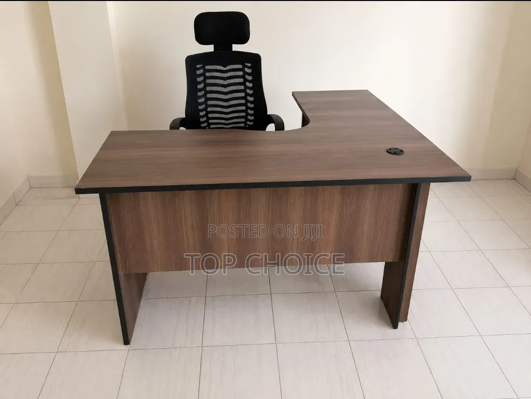 Office Table and Leather Office Chairs