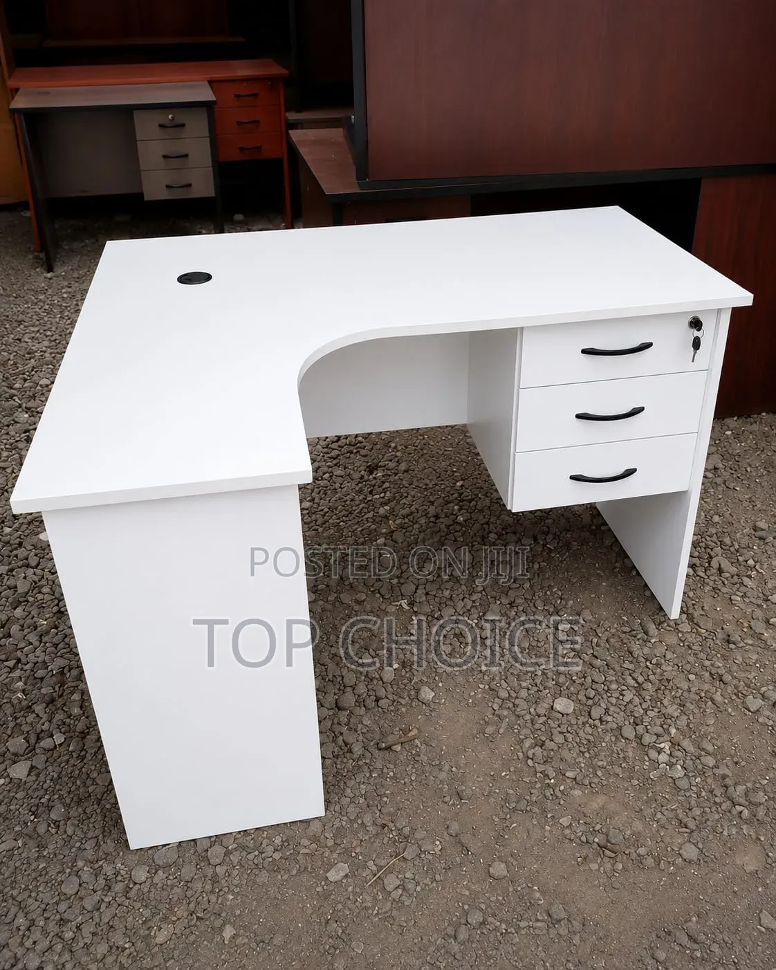 Office Table and Leather Office Chairs