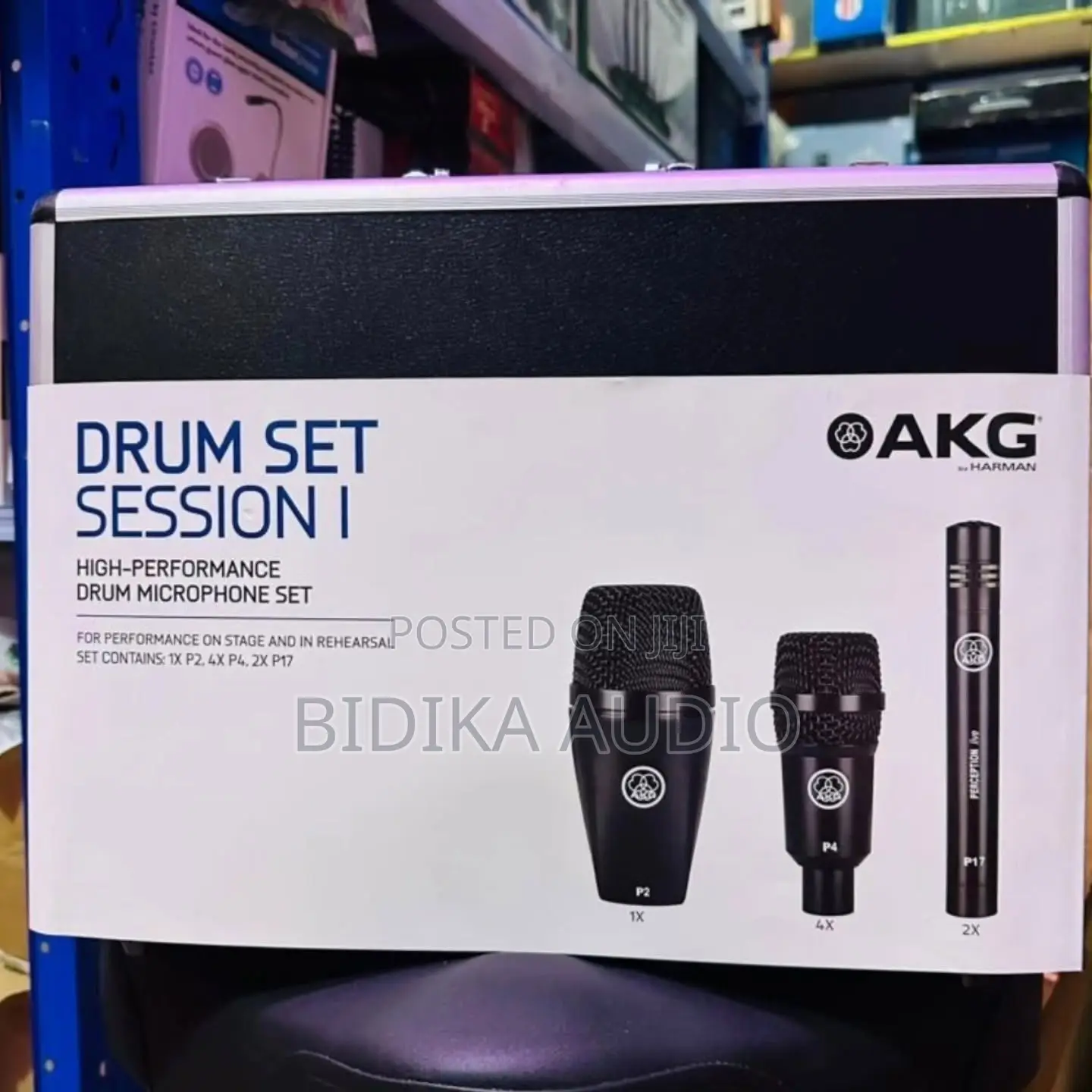 AKG Drum Set Session I High-Performance 7-Piece Drum Microphone Kit