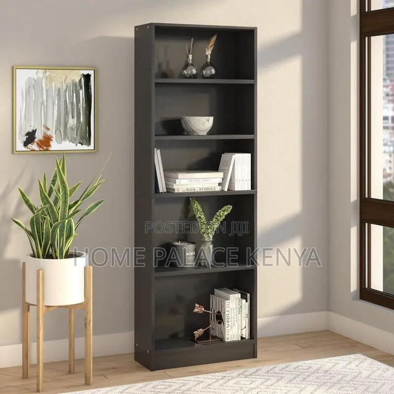 Shelving Unit; Modern Wooden Display and Storage Shelving Unit