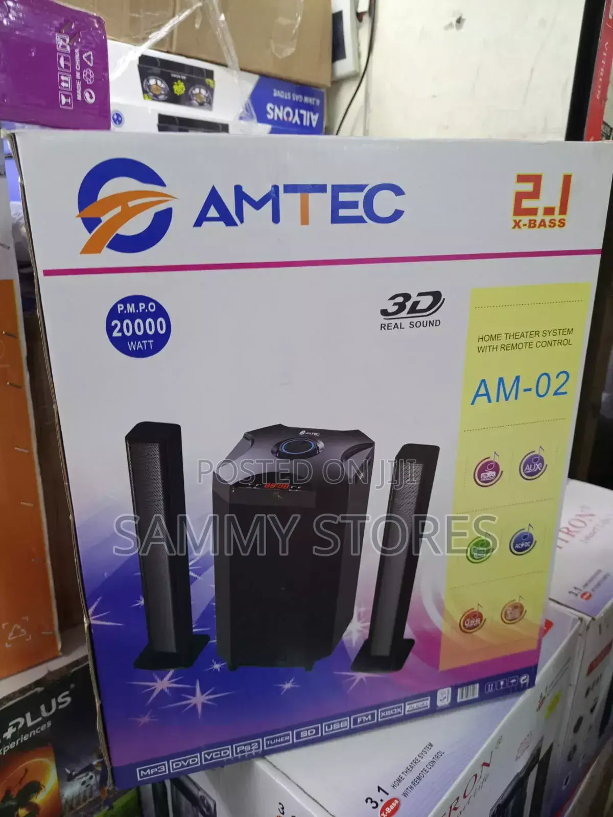 AMTEC AM-02 2.1 Multimedia Home Theater System With FM Radio