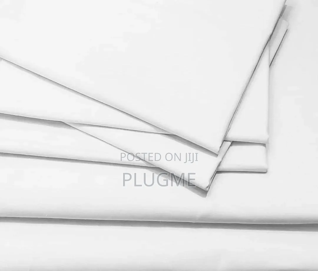 100%Cotton White Plain Flat Bedsheets