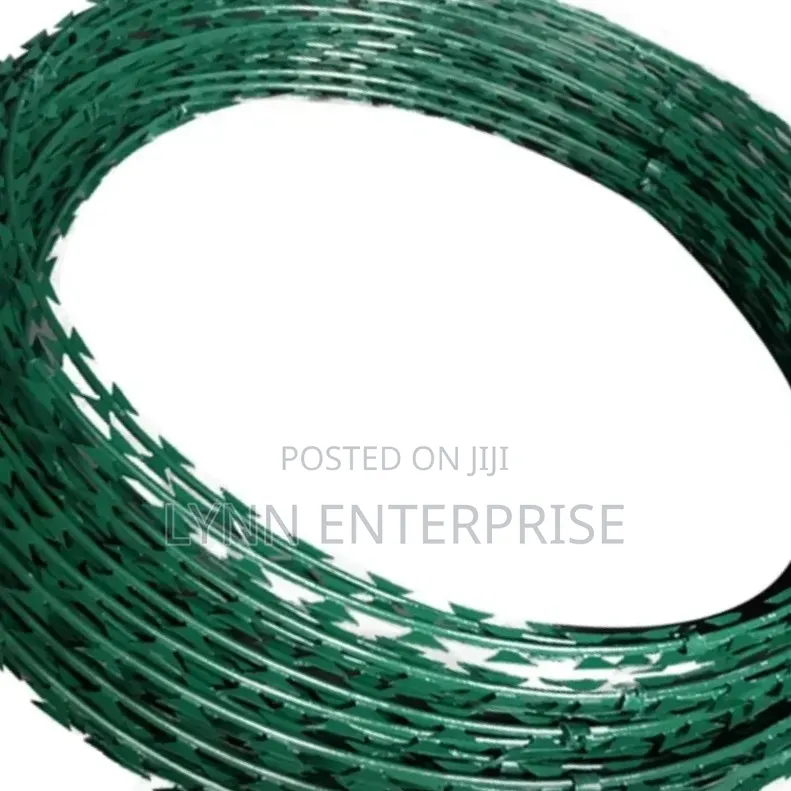 Galvanised Green 10m Razor Wire
