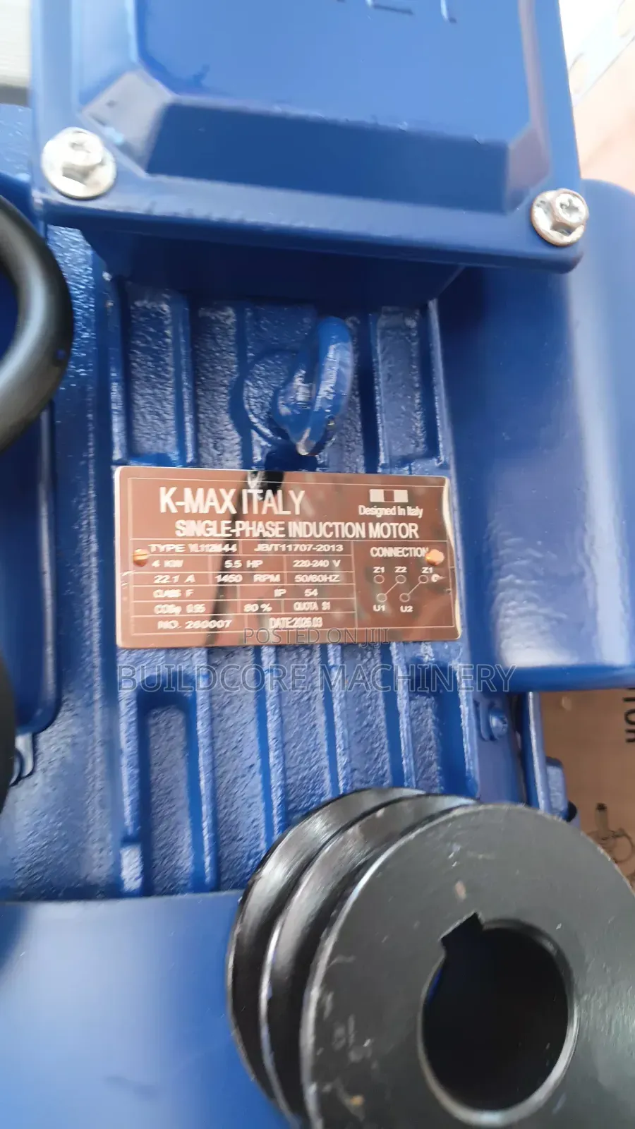 4kw 5.5hp K Max Italy Single Phase Asynchronous Motor