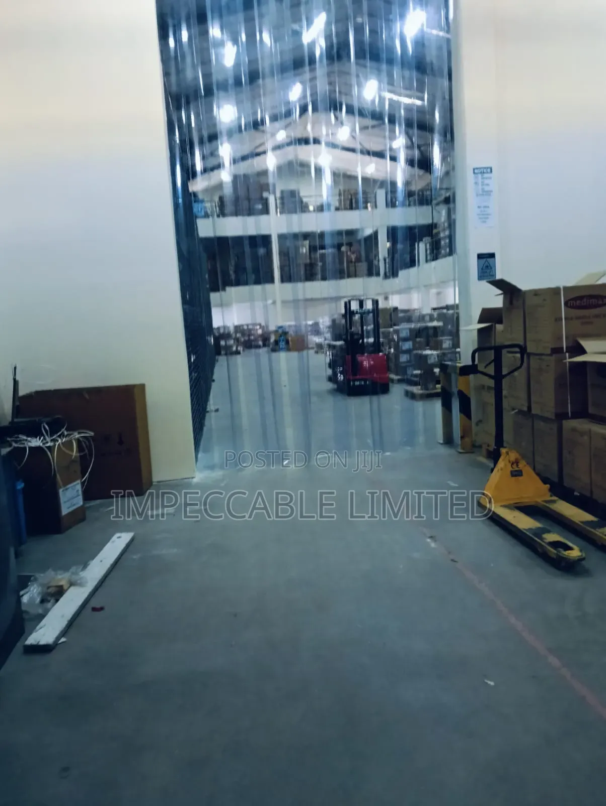 PVC Strip Curtain Installation