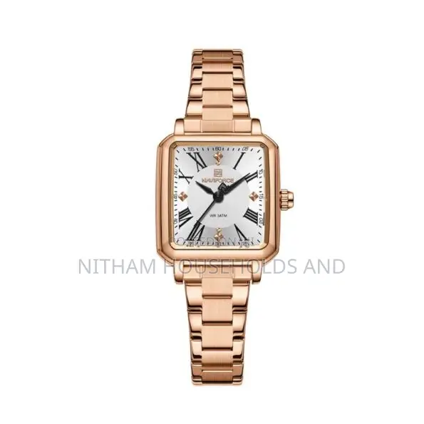 Naviforce Nf5065 Rose Gold Watch Women Brown