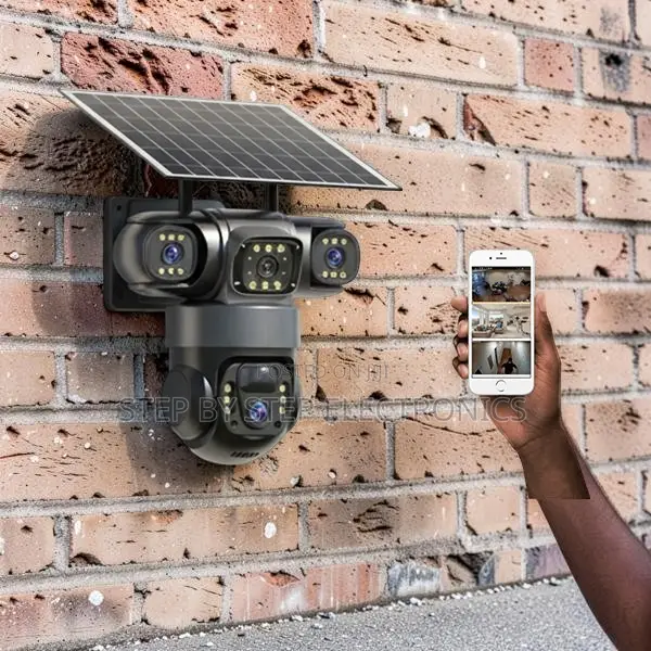Outdoor Security 20MP Ultra HD 4G PTZ Triple Lens Solar Camera