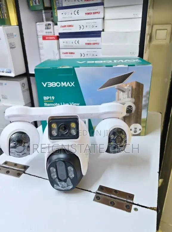 4 Lens 360Degrees Rotating PTZ 4G Simcard Solar PTZ Camera