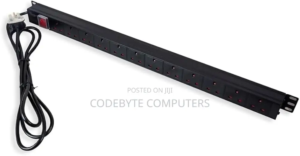 MTN 12-Way Uk Plug PDU Black