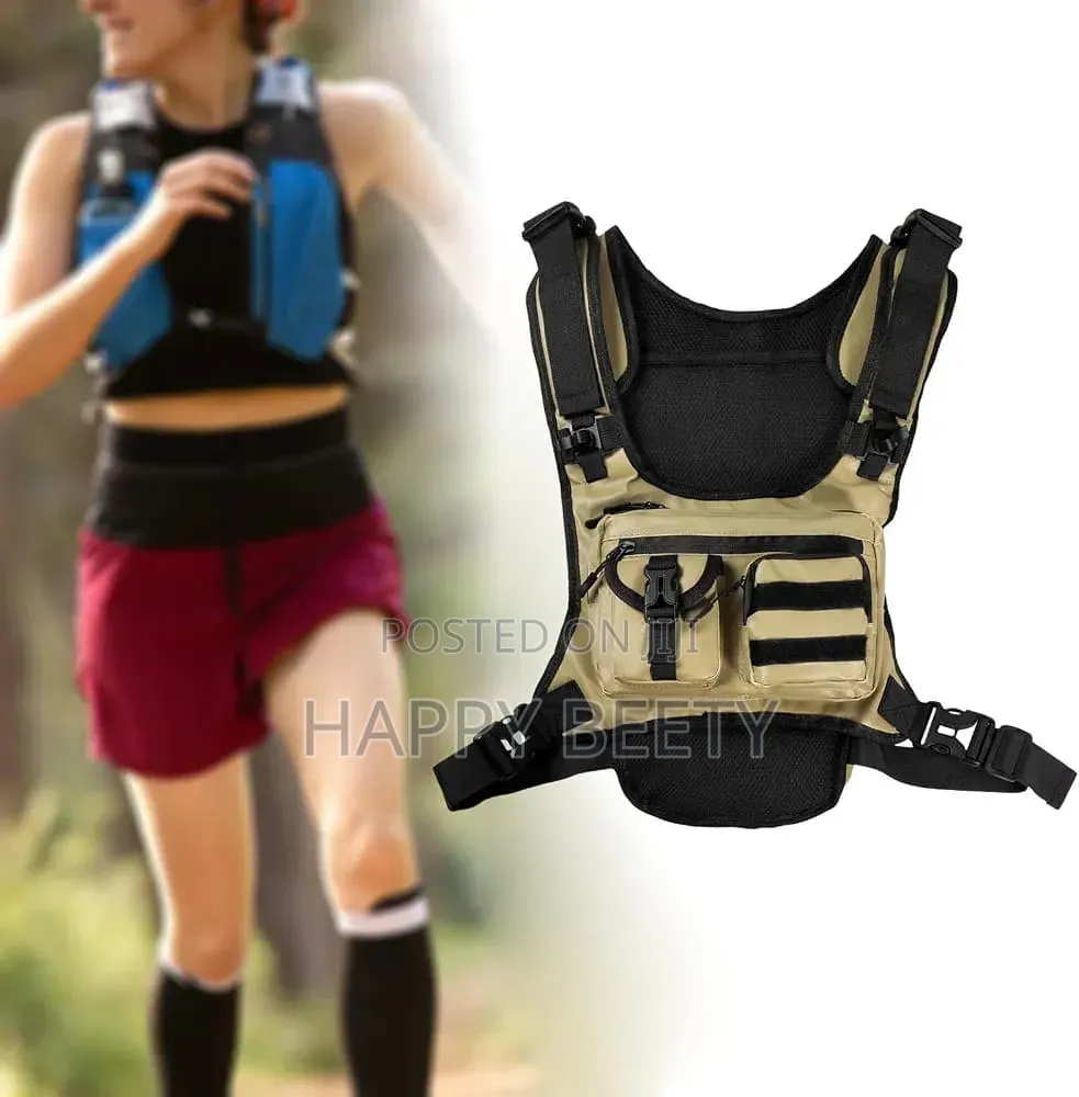 *Chest Rig Bag Multifunction Zipper Chest Backpack