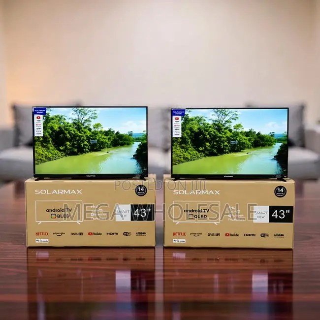 Best Prices Solarmax 43 Inch Smart Android Digital QLED TVs