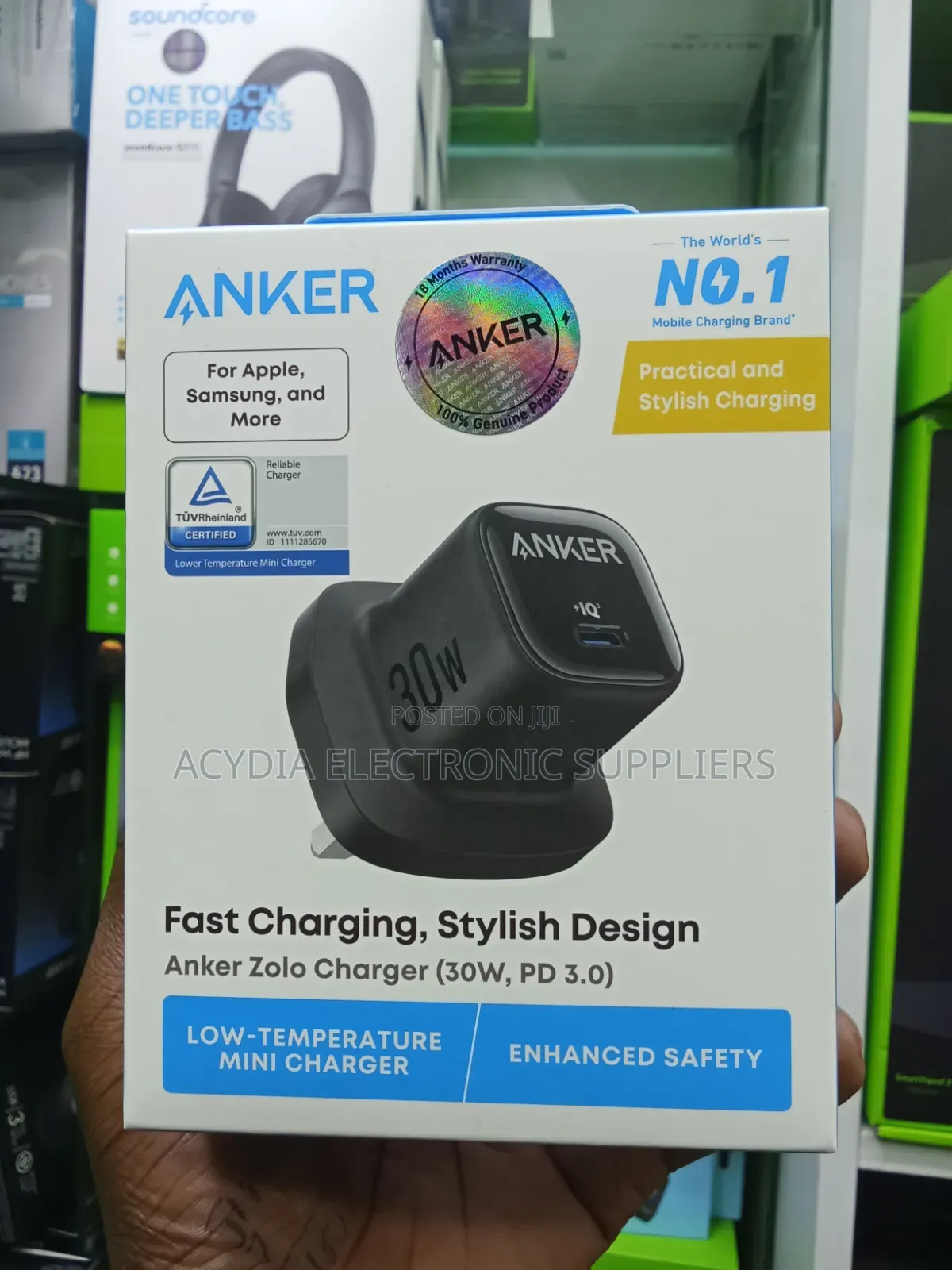 Anker Zolo Charger 30W PD 3.0 Fast Charging