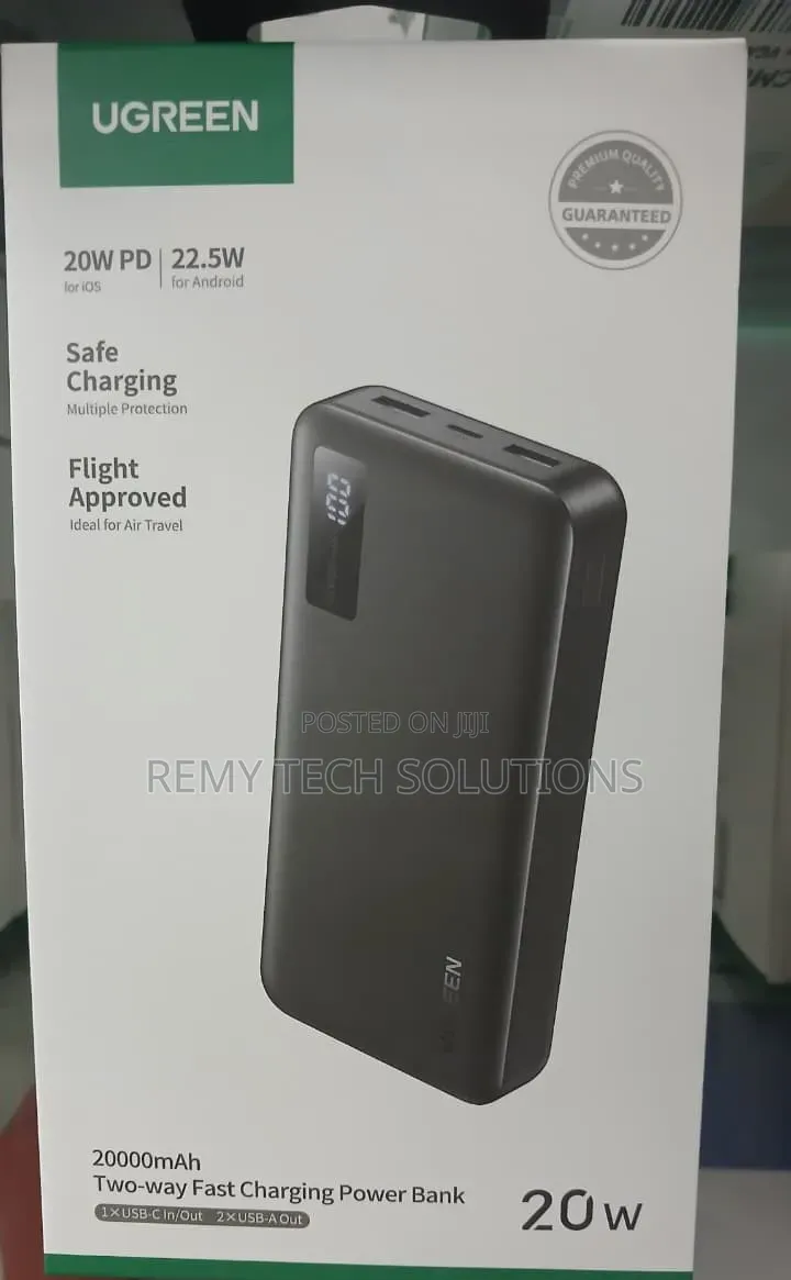 UGREEN 20000mAh Two-Way Fast Charging Power Bank - PB312