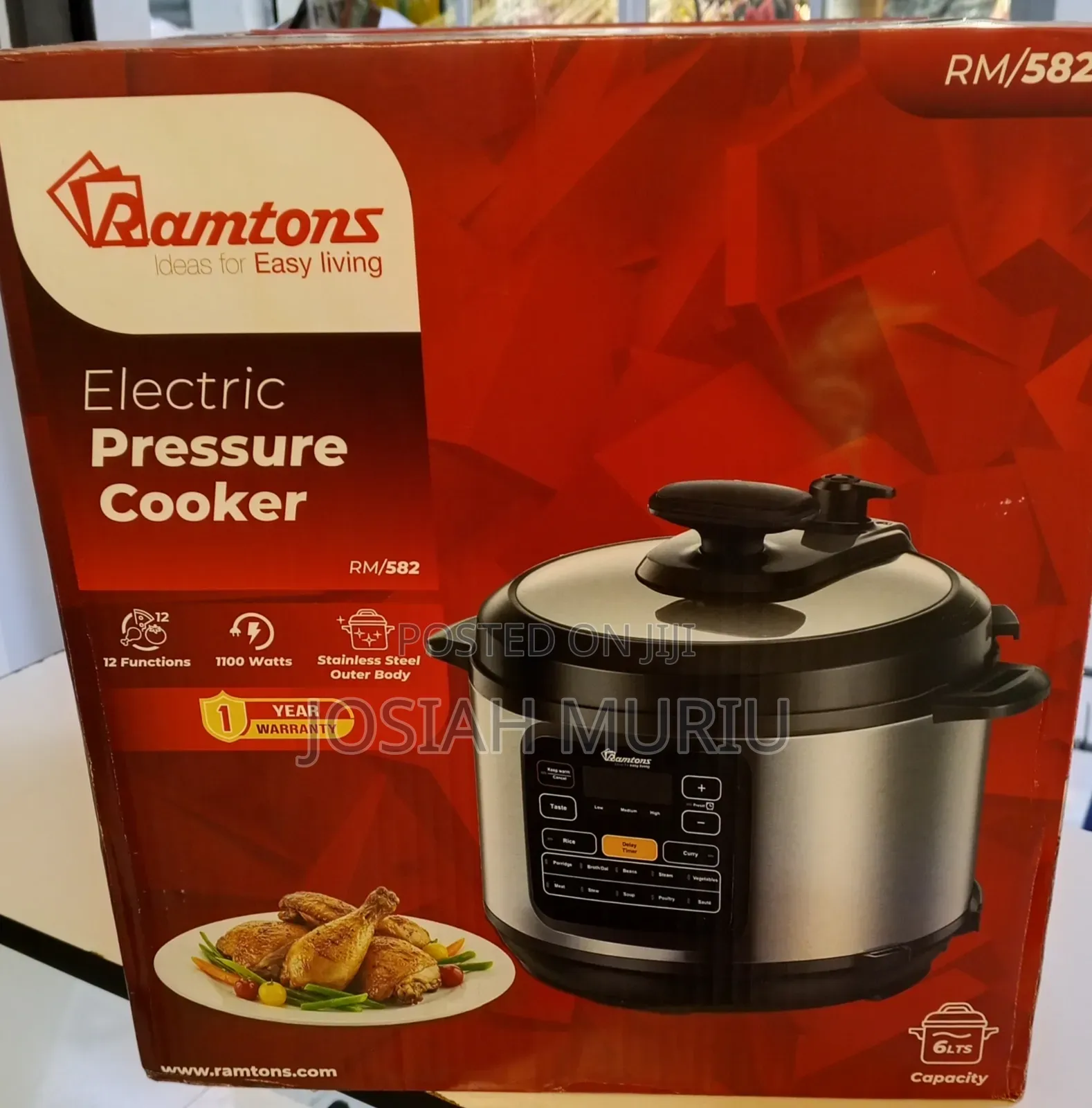 Ramtons 6L Heavy-Duty Pressure Cooker