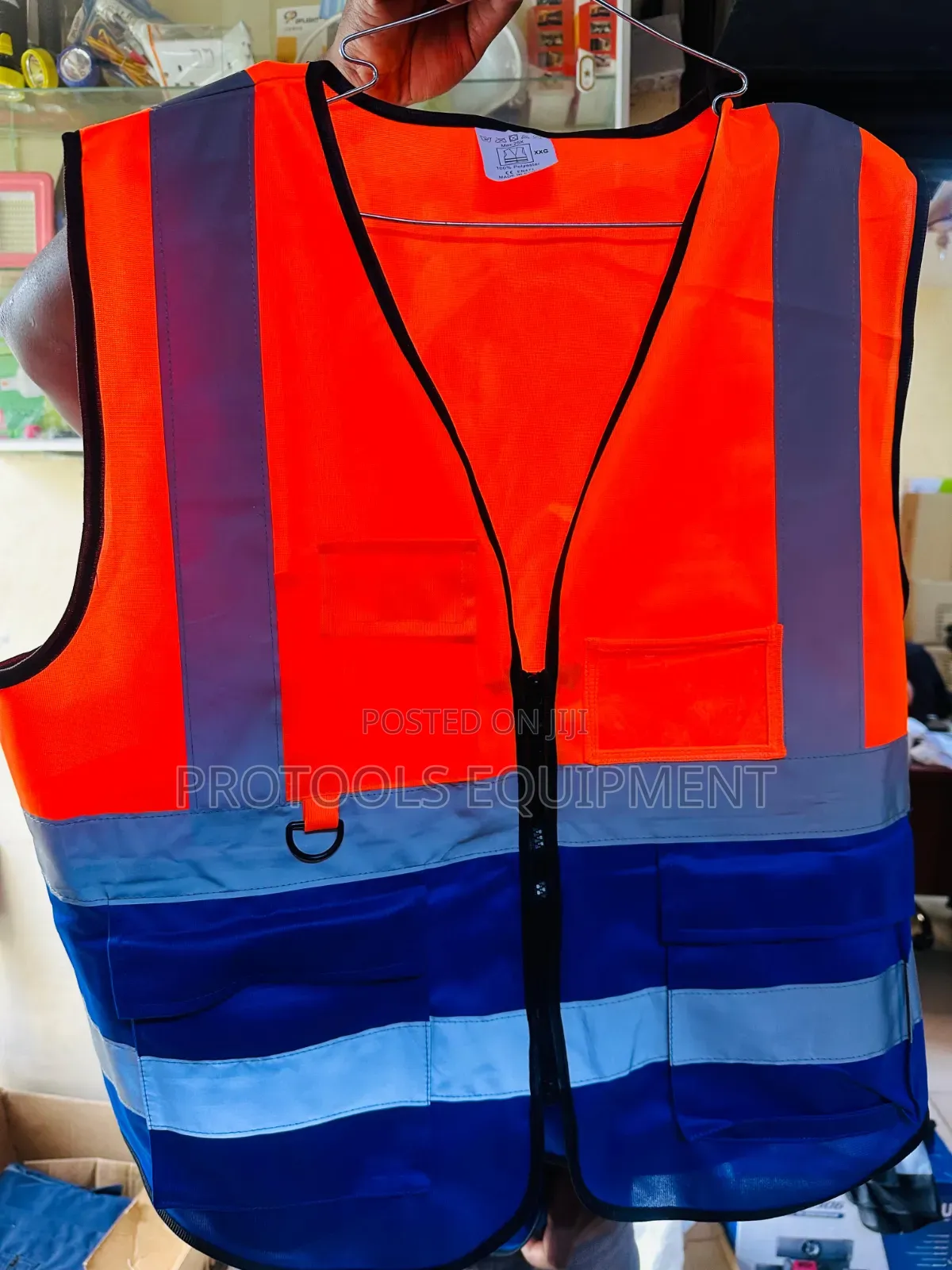 Orange Blue Reflector Vest